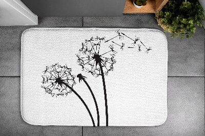 Tapis salle de bain Fleurs de pissenlit