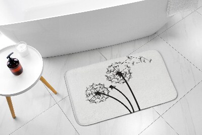 Tapis salle de bain Fleurs de pissenlit