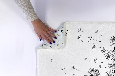 Tapis de salle de bain Fleurs de pissenlit