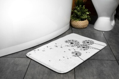 Tapis de salle de bain Fleurs de pissenlit