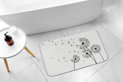 Tapis de salle de bain Fleurs de pissenlit