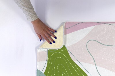 Tapis salle de bain Abstraction géométrique