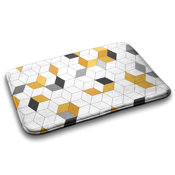 Tapis de salle de bain Cubes géométriques