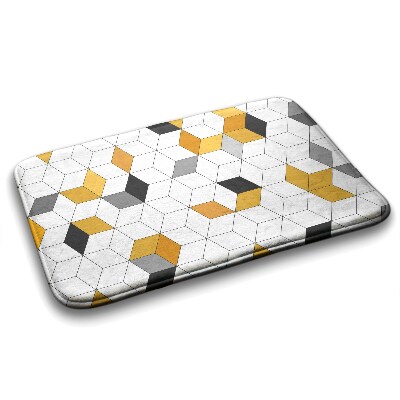 Tapis de salle de bain Cubes géométriques