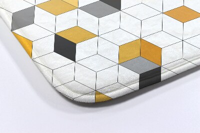 Tapis de salle de bain Cubes géométriques