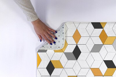 Tapis de salle de bain Cubes géométriques