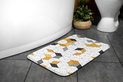 Tapis de salle de bain Cubes géométriques