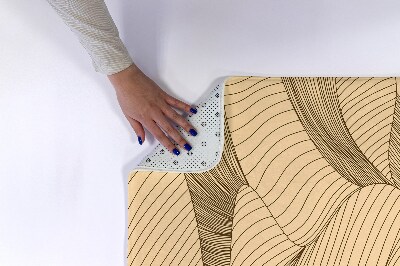 Tapis bain Désert géométrique