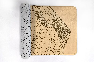 Tapis bain Désert géométrique