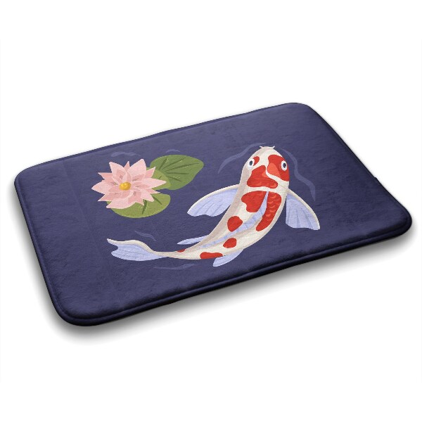 Tapis salle de bain Poisson koï