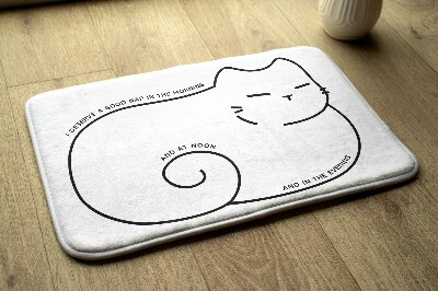 Tapis de salle de bain Pain de chat