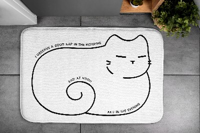 Tapis de salle de bain Pain de chat