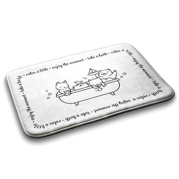 Tapis bain Bain pour chatons