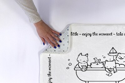 Tapis bain Bain pour chatons