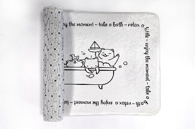 Tapis bain Bain pour chatons