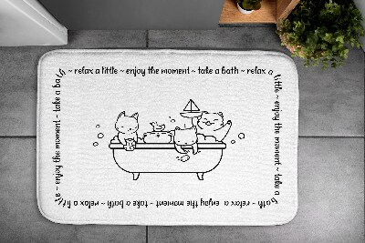 Tapis bain Bain pour chatons