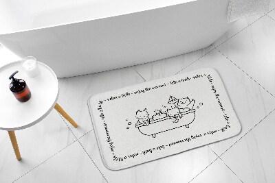 Tapis bain Bain pour chatons
