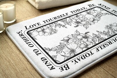 Tapis de bain Fleurs