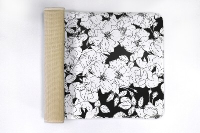 Tapis salle de bain Fleurs roses