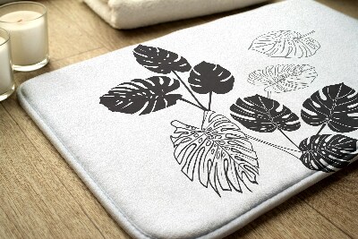 Tapis bain Feuilles de monstera