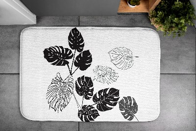 Tapis bain Feuilles de monstera