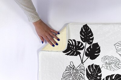 Tapis bain Feuilles de monstera