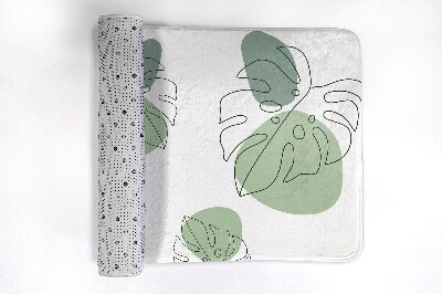 Tapis de bain Feuilles de monstera