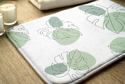 Tapis de bain Feuilles de monstera