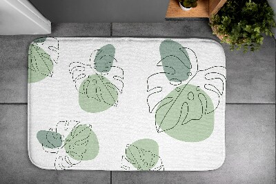 Tapis de bain Feuilles de monstera