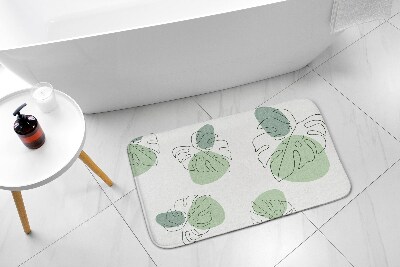 Tapis de bain Feuilles de monstera