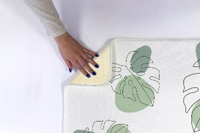 Tapis de bain Feuilles de monstera