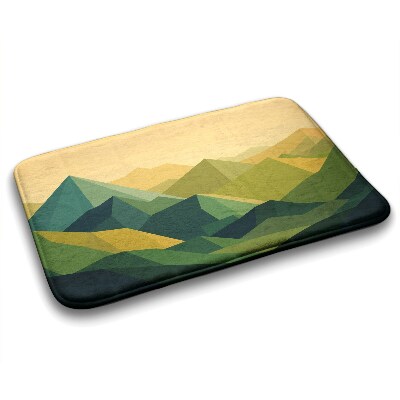 Tapis de salle de bain Montagnes géométriques