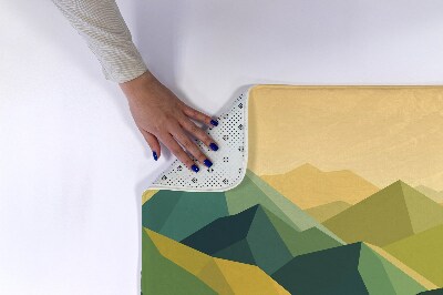Tapis de salle de bain Montagnes géométriques