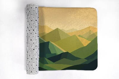 Tapis de salle de bain Montagnes géométriques