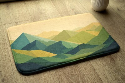 Tapis de salle de bain Montagnes géométriques