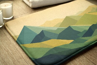 Tapis de salle de bain Montagnes géométriques