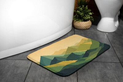 Tapis de salle de bain Montagnes géométriques