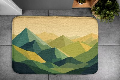 Tapis de salle de bain Montagnes géométriques