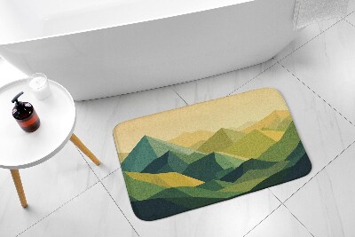 Tapis de salle de bain Montagnes géométriques