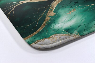 Tapis bain Marbre vert