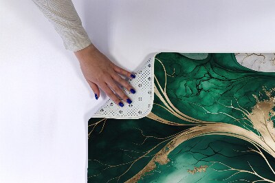 Tapis bain Marbre vert