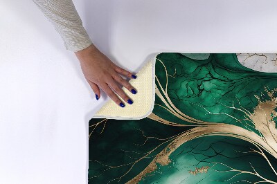 Tapis bain Marbre vert
