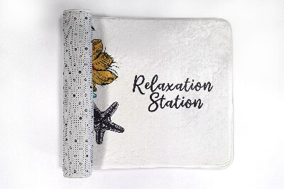 Tapis de bain Oiseaux fleurs