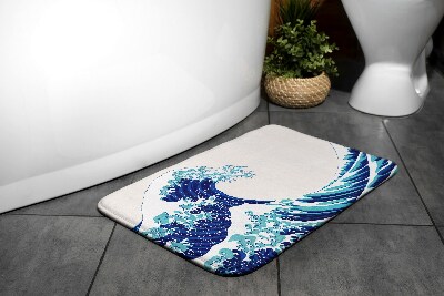 Tapis bain Vague océan mer