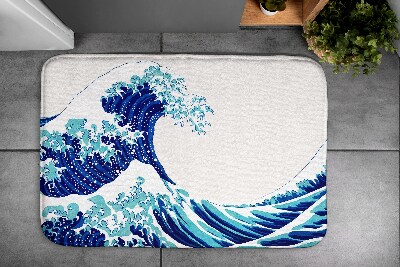 Tapis bain Vague océan mer