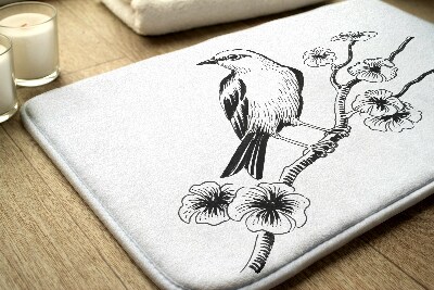 Tapis de salle de bain Oiseau sur un arbre