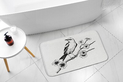 Tapis de salle de bain Oiseau sur un arbre