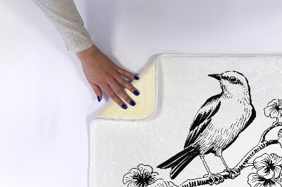 Tapis de salle de bain Oiseau sur un arbre