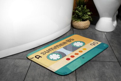 Tapis salle de bain Cassette rétro