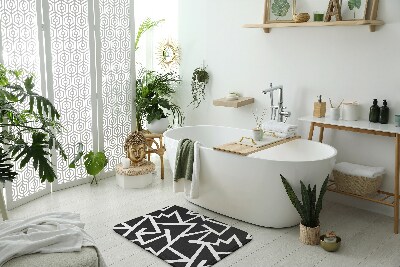 Tapis bain Lignes géométriques